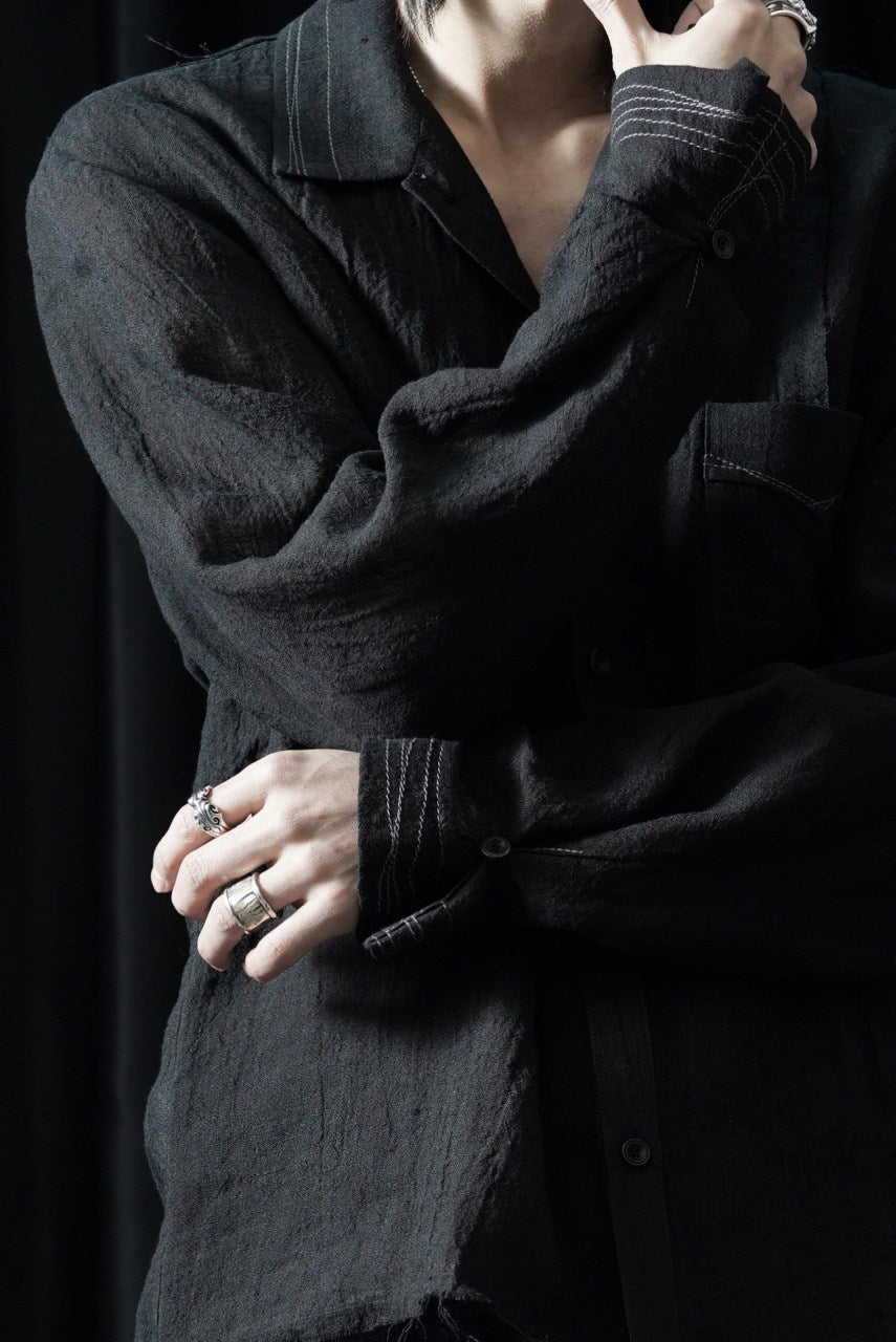 画像をギャラリービューアに読み込む, Professor.E POPLIN SHIRT (BLACK)