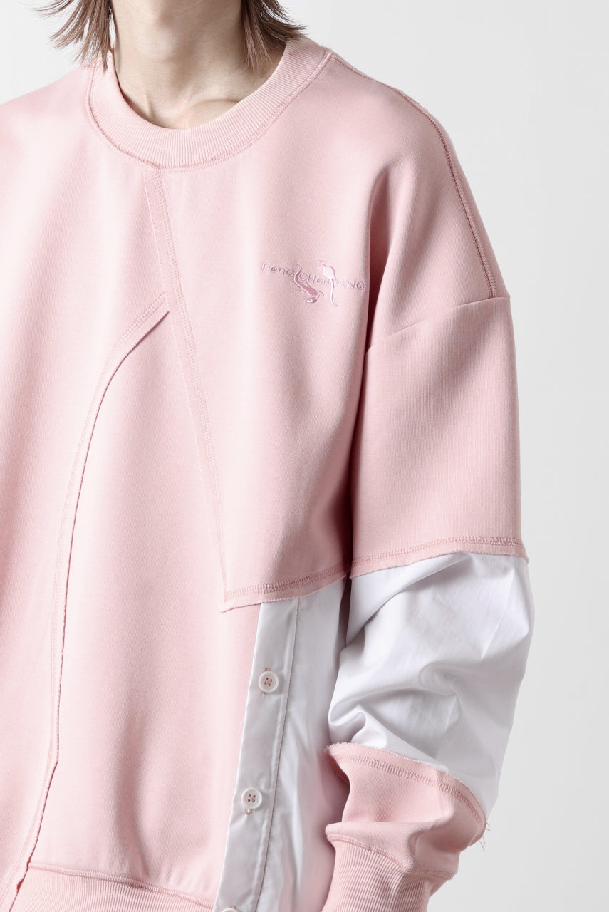 Feng Chen Wang MULTIPLE PANELLED SWEATER (PINK)