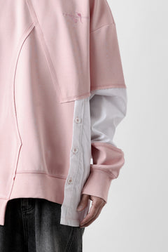 画像をギャラリービューアに読み込む, Feng Chen Wang MULTIPLE PANELLED SWEATER (PINK)