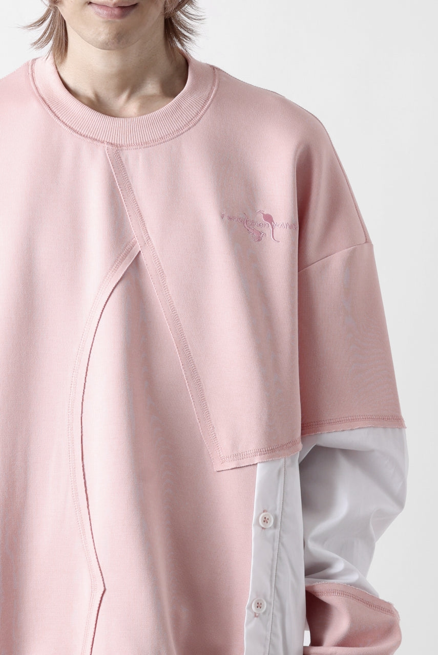 Feng Chen Wang MULTIPLE PANELLED SWEATER (PINK)