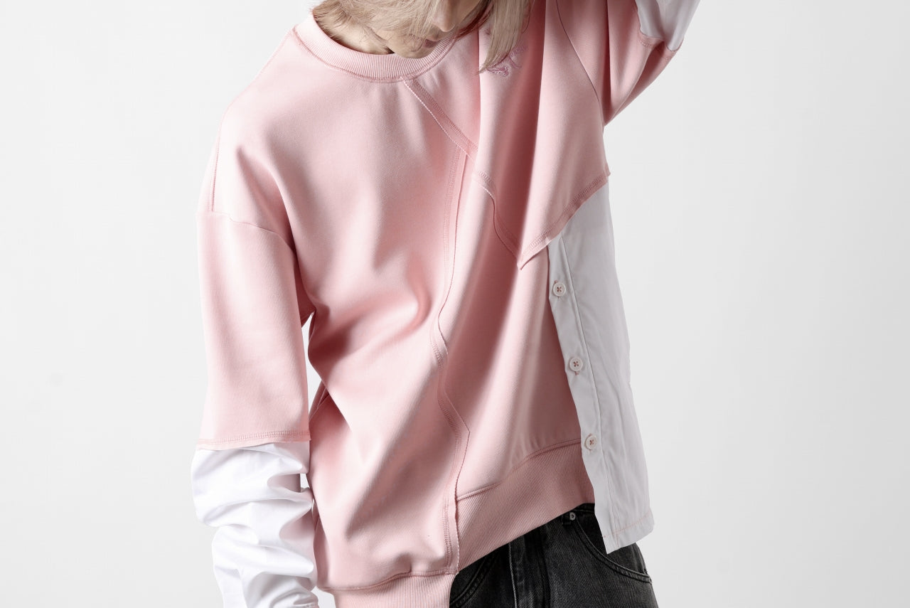 Feng Chen Wang MULTIPLE PANELLED SWEATER (PINK)