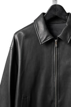 Load image into Gallery viewer, PORTER CLASSIC ENTREFINO LEATHER ZIP UP JACKET W / LOVE &amp; PEACE SILVER (BLACK)