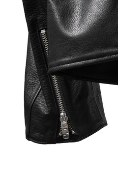 画像をギャラリービューアに読み込む, PORTER CLASSIC PC RIDERS JACKET W / LOVE &amp; PEACE SILVER (BLACK)