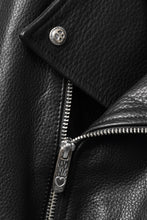 画像をギャラリービューアに読み込む, PORTER CLASSIC PC RIDERS JACKET W / LOVE &amp; PEACE SILVER (BLACK)