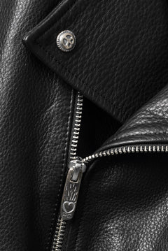 画像をギャラリービューアに読み込む, PORTER CLASSIC PC RIDERS JACKET W / LOVE &amp; PEACE SILVER (BLACK)