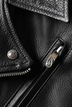 画像をギャラリービューアに読み込む, PORTER CLASSIC PC RIDERS JACKET W / LOVE &amp; PEACE SILVER (BLACK)