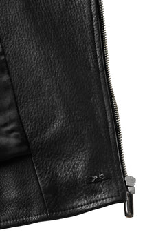画像をギャラリービューアに読み込む, PORTER CLASSIC PC RIDERS JACKET W / LOVE &amp; PEACE SILVER (BLACK)