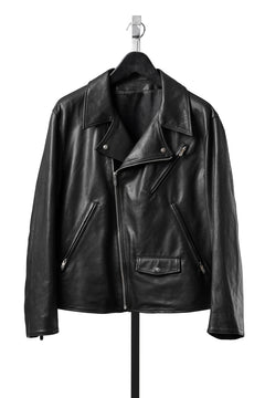 画像をギャラリービューアに読み込む, PORTER CLASSIC PC RIDERS JACKET W / LOVE &amp; PEACE SILVER (BLACK)