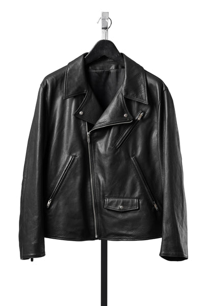 PORTER CLASSIC PC RIDERS JACKET W / LOVE & PEACE SILVER (BLACK)