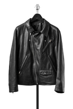 画像をギャラリービューアに読み込む, PORTER CLASSIC PC RIDERS JACKET W / LOVE &amp; PEACE SILVER (BLACK)