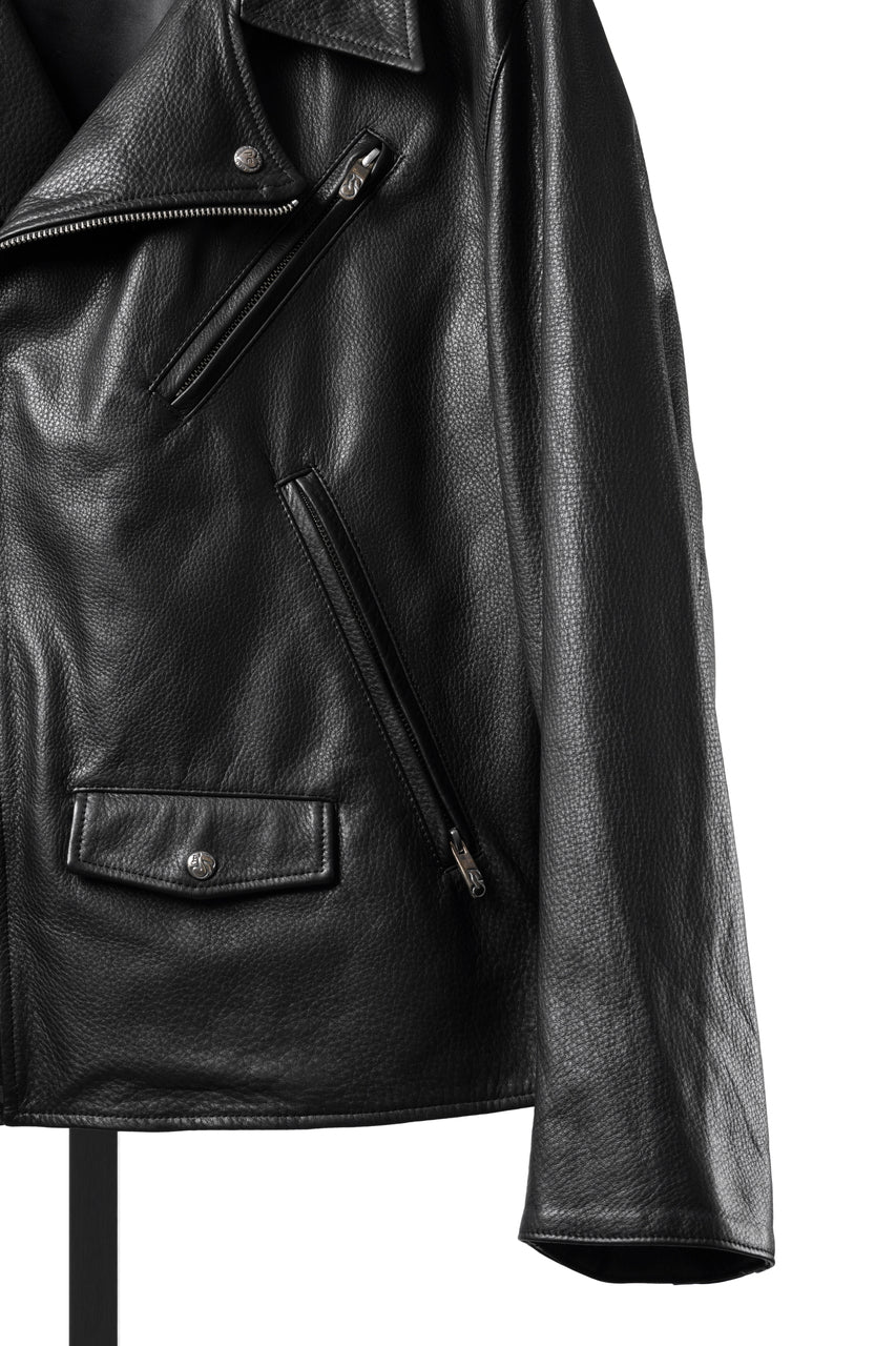 画像をギャラリービューアに読み込む, PORTER CLASSIC PC RIDERS JACKET W / LOVE &amp; PEACE SILVER (BLACK)