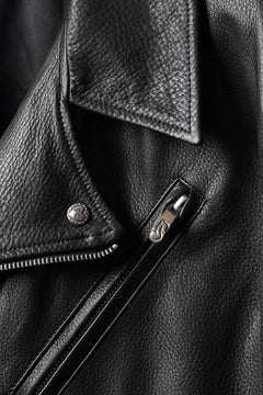 画像をギャラリービューアに読み込む, PORTER CLASSIC PC RIDERS JACKET W / LOVE &amp; PEACE SILVER (BLACK)