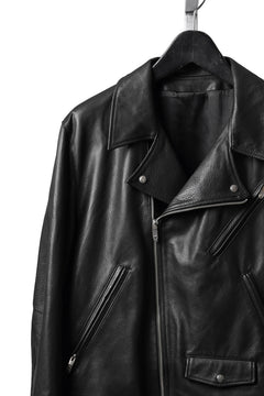 画像をギャラリービューアに読み込む, PORTER CLASSIC PC RIDERS JACKET W / LOVE &amp; PEACE SILVER (BLACK)