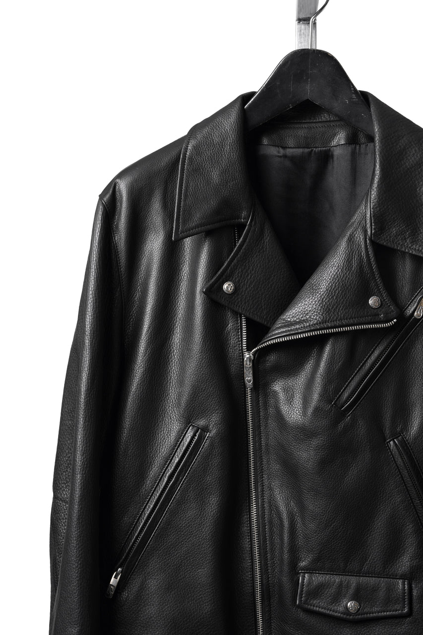 画像をギャラリービューアに読み込む, PORTER CLASSIC PC RIDERS JACKET W / LOVE &amp; PEACE SILVER (BLACK)