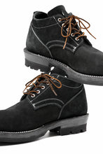 Load image into Gallery viewer, Portaille x LOOM exclusive DOUBLE STITCHED WELT WORKING DERBY / BOX CALF SUEDE (BLACK)