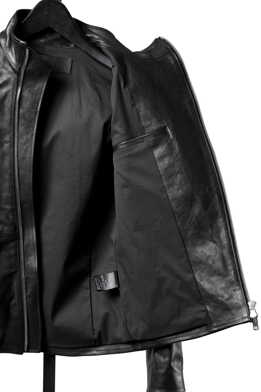 画像をギャラリービューアに読み込む, Portaille exclusive wp001 MOTO JACKET / ROMA SOFT TANNED LEATHER (BLACK)