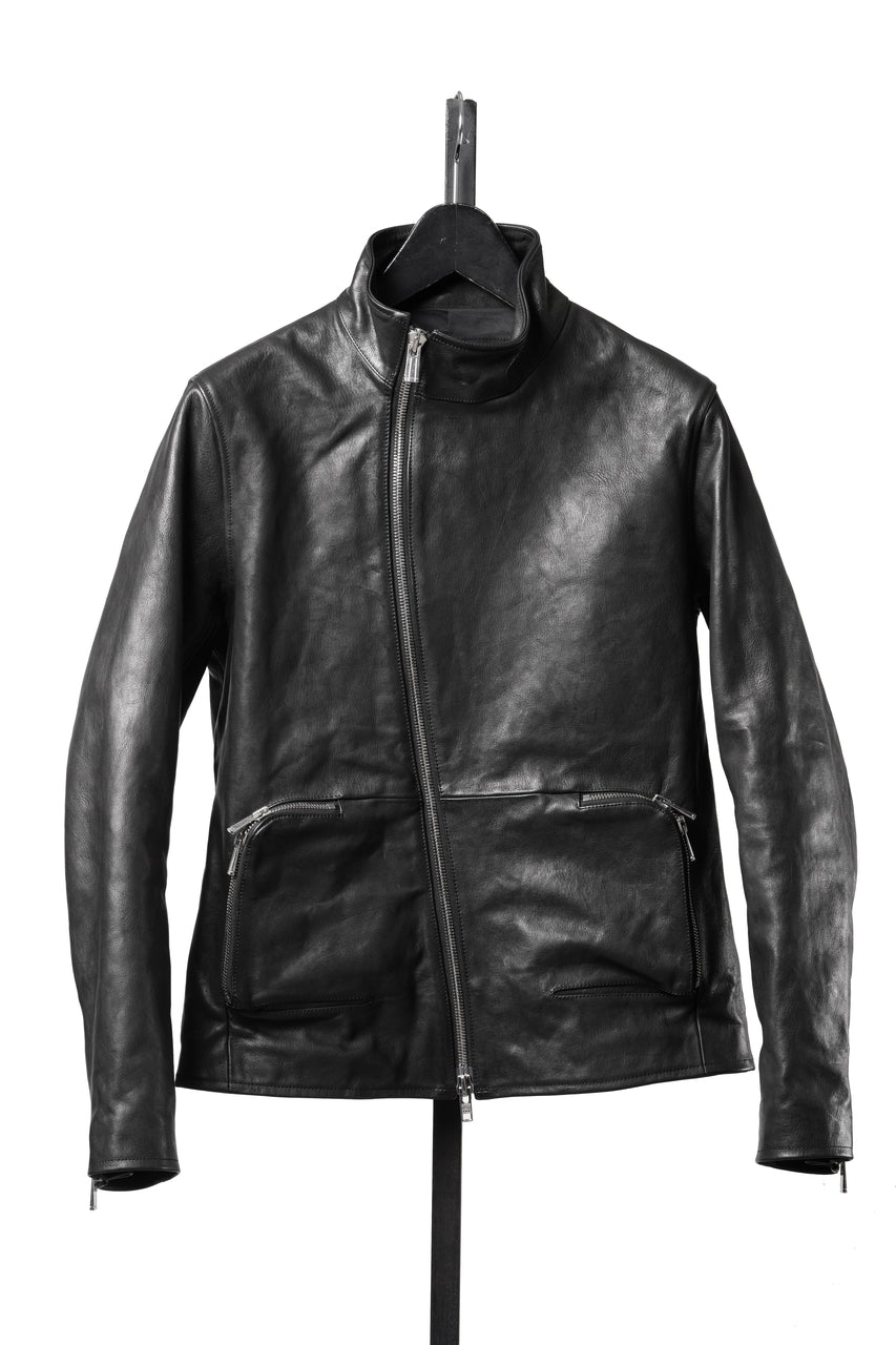 画像をギャラリービューアに読み込む, Portaille exclusive wp001 MOTO JACKET / ROMA SOFT TANNED LEATHER (BLACK)