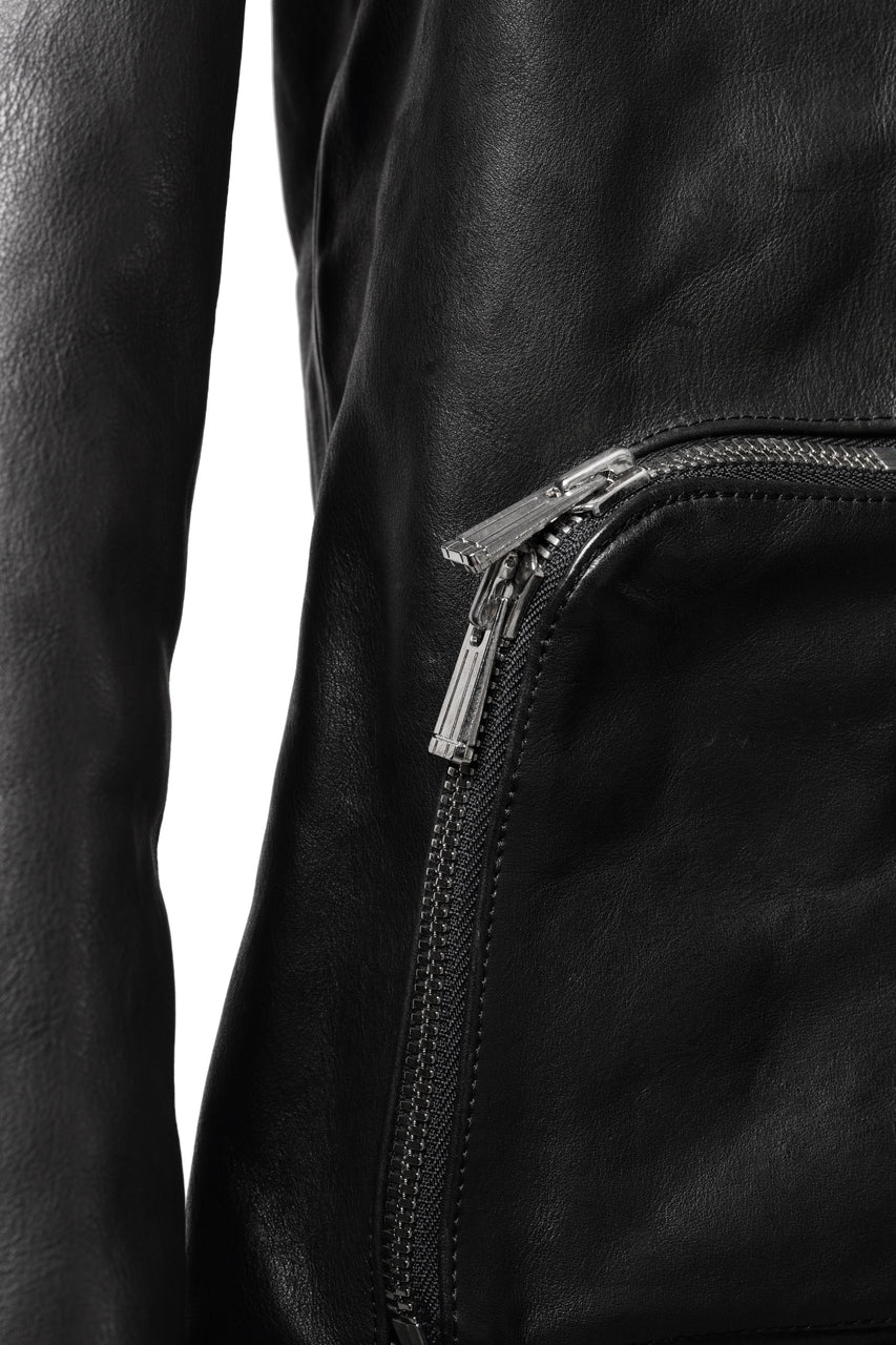 画像をギャラリービューアに読み込む, Portaille exclusive wp001 MOTO JACKET / ROMA SOFT TANNED LEATHER (BLACK)