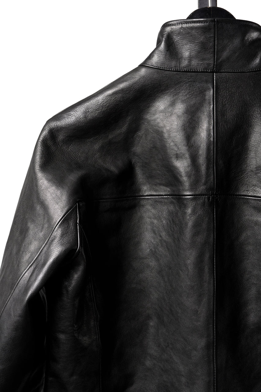 画像をギャラリービューアに読み込む, Portaille exclusive wp001 MOTO JACKET / ROMA SOFT TANNED LEATHER (BLACK)