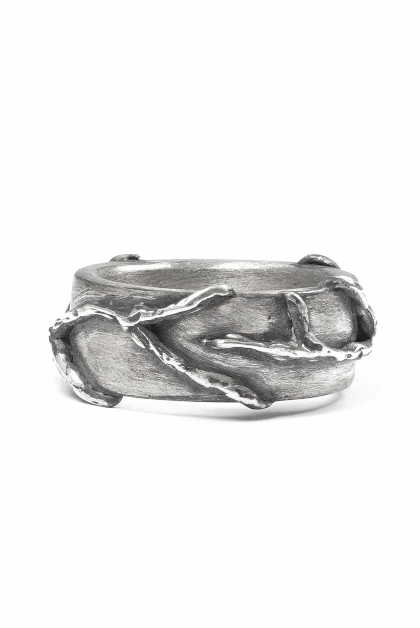 画像をギャラリービューアに読み込む, Node by KUDO SHUJI R-110 EIKO FLAT - STERLING SILVER RING
