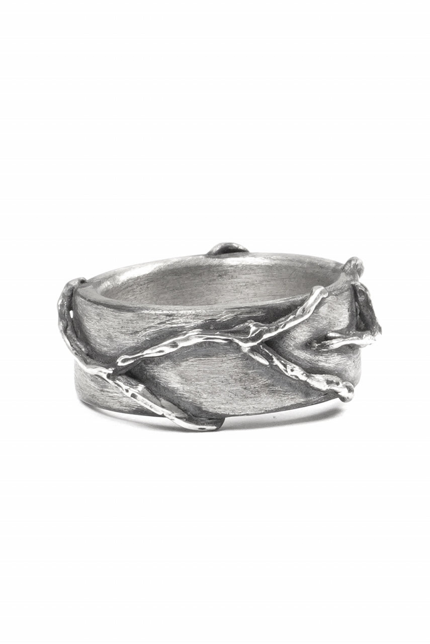 画像をギャラリービューアに読み込む, Node by KUDO SHUJI R-110 EIKO FLAT - STERLING SILVER RING