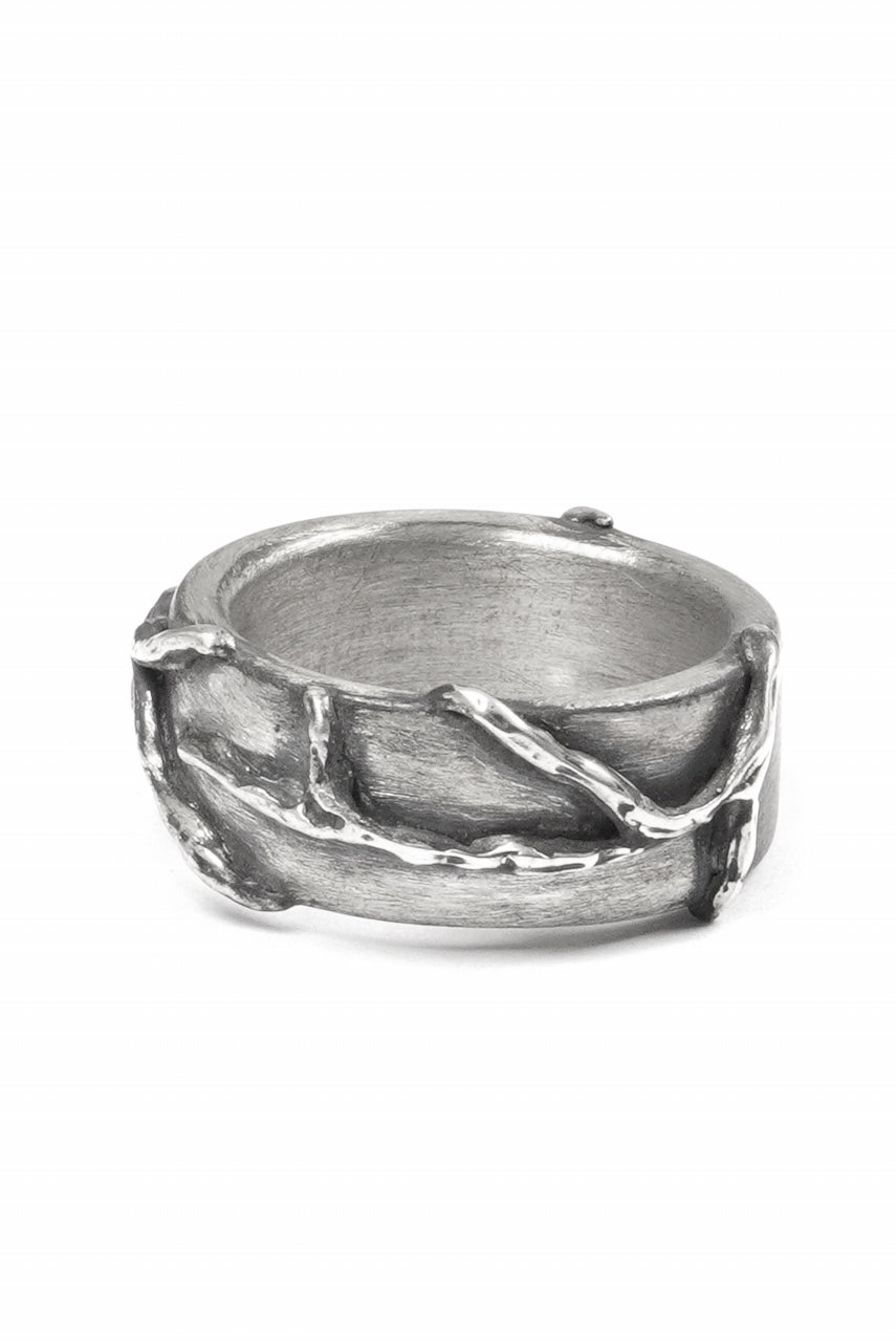 画像をギャラリービューアに読み込む, Node by KUDO SHUJI R-110 EIKO FLAT - STERLING SILVER RING