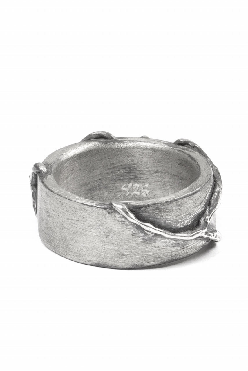 画像をギャラリービューアに読み込む, Node by KUDO SHUJI R-110 EIKO FLAT - STERLING SILVER RING