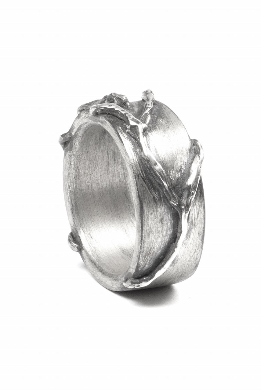 画像をギャラリービューアに読み込む, Node by KUDO SHUJI R-110 EIKO FLAT - STERLING SILVER RING
