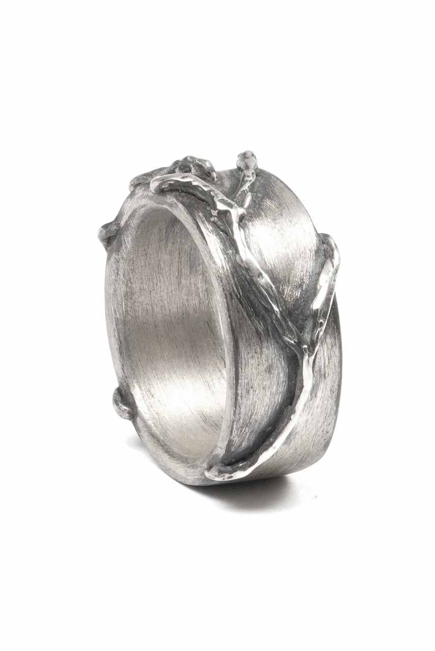 画像をギャラリービューアに読み込む, Node by KUDO SHUJI R-110 EIKO FLAT - STERLING SILVER RING