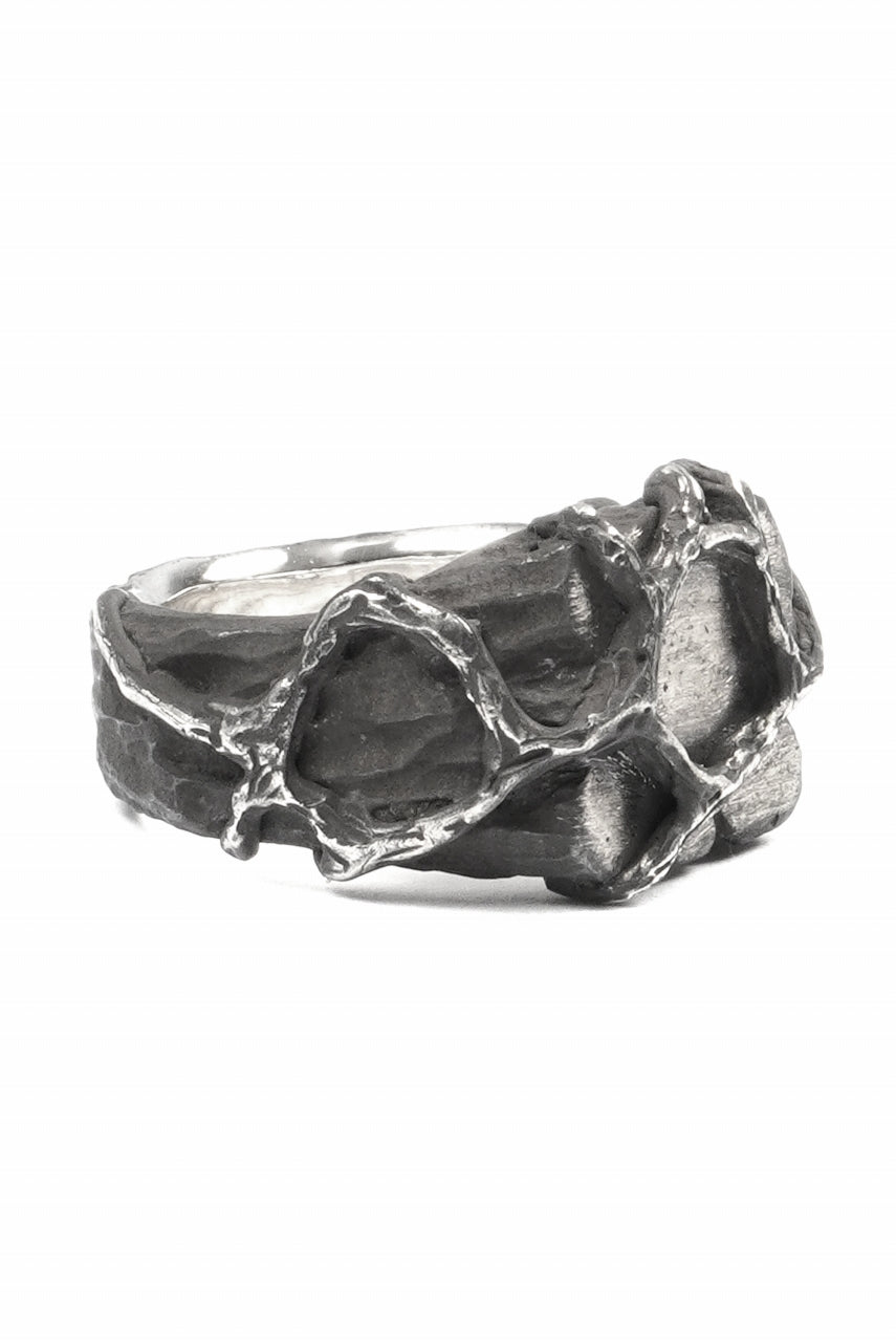画像をギャラリービューアに読み込む, Node by KUDO SHUJI R-111 EIKO SQUARE - STERLING SILVER RING