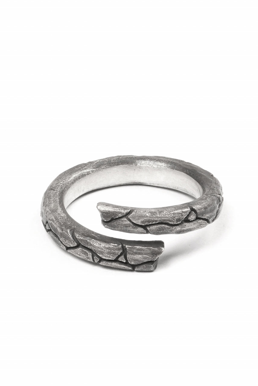 画像をギャラリービューアに読み込む, Node by KUDO SHUJI R-115 WEATHERIN NARROW - STERLING SILVER RING