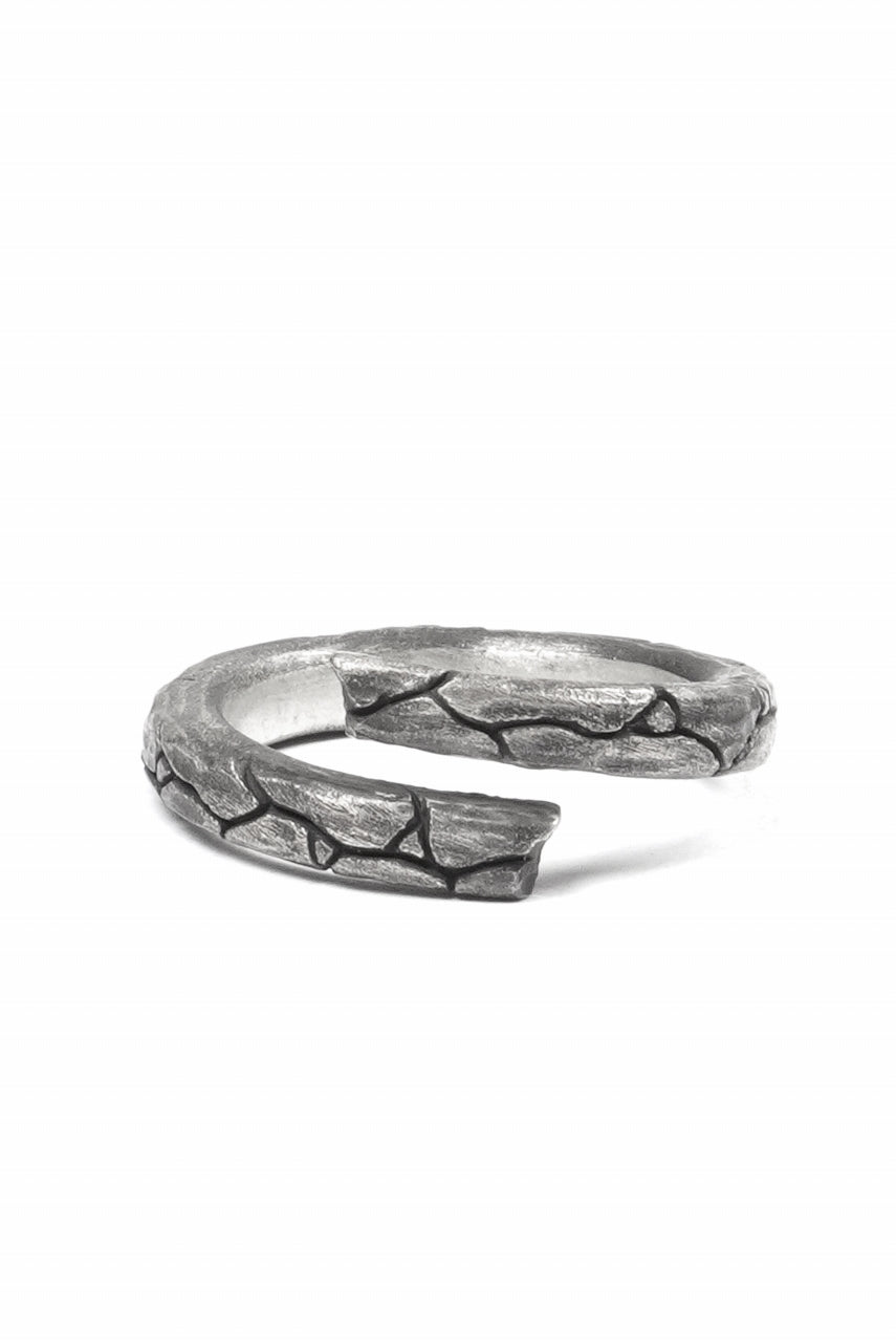 画像をギャラリービューアに読み込む, Node by KUDO SHUJI R-115 WEATHERIN NARROW - STERLING SILVER RING