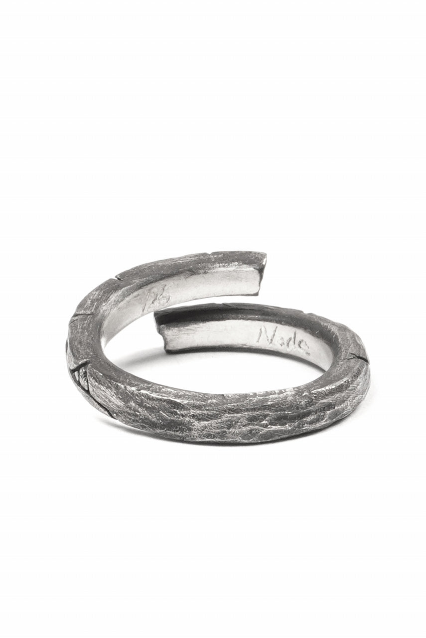 画像をギャラリービューアに読み込む, Node by KUDO SHUJI R-115 WEATHERIN NARROW - STERLING SILVER RING