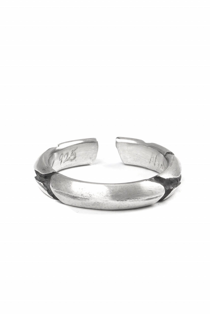 Node by KUDO SHUJI R-114 CRACKS - STERLING SILVER RING