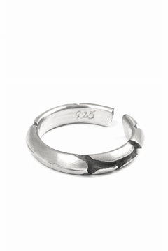 画像をギャラリービューアに読み込む, Node by KUDO SHUJI R-114 CRACKS - STERLING SILVER RING