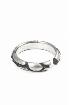 画像をギャラリービューアに読み込む, Node by KUDO SHUJI R-114 CRACKS - STERLING SILVER RING