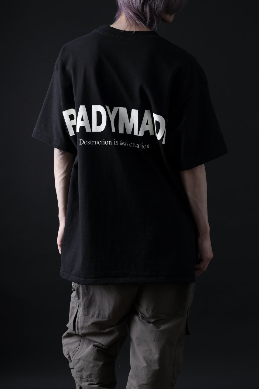 READYMADE SMILE & LOGO SHORT SLEEVE T-SHIRT (BLACK)