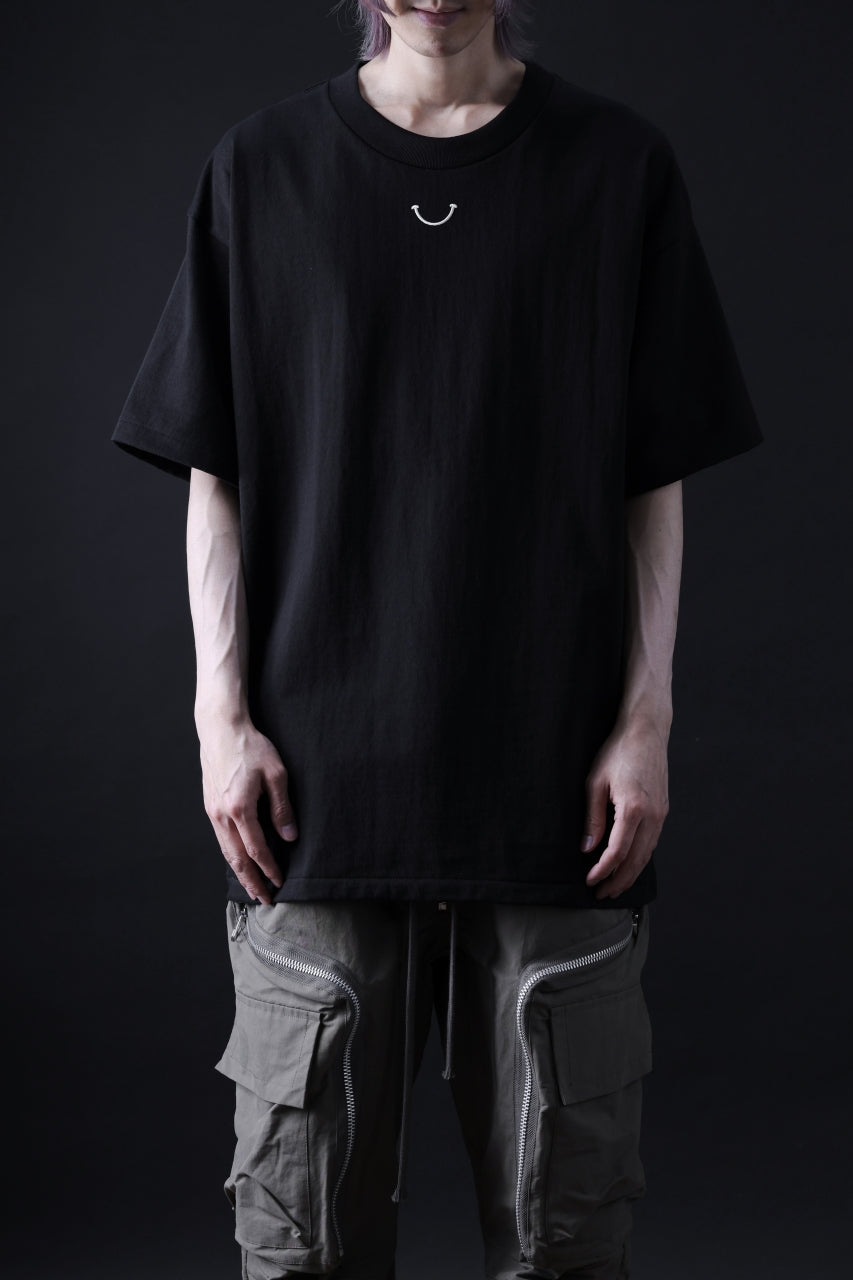 READYMADE SMILE & LOGO SHORT SLEEVE T-SHIRT (BLACK)