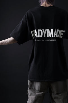 画像をギャラリービューアに読み込む, READYMADE SMILE &amp; LOGO SHORT SLEEVE T-SHIRT (BLACK)