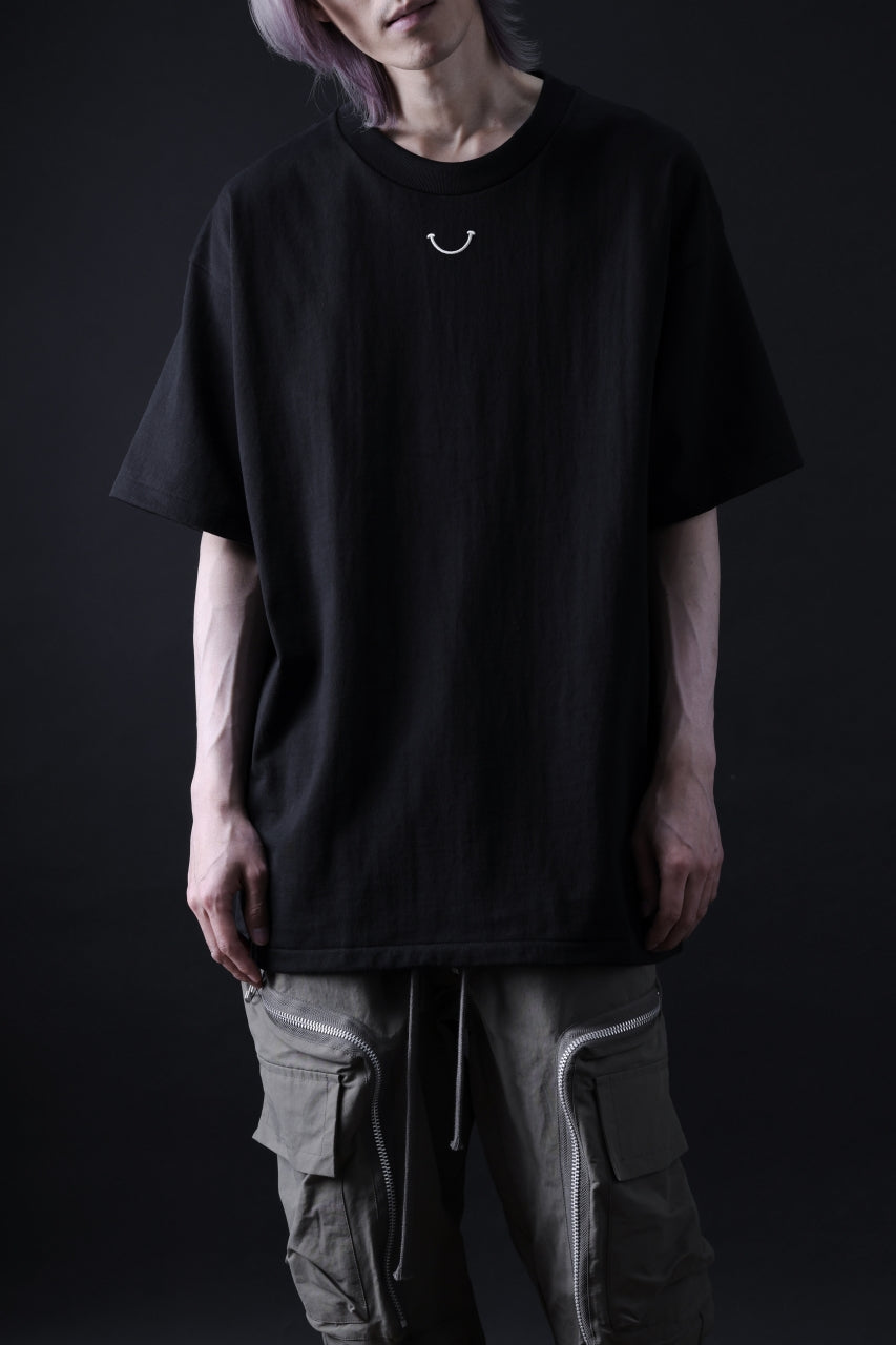 画像をギャラリービューアに読み込む, READYMADE SMILE &amp; LOGO SHORT SLEEVE T-SHIRT (BLACK)