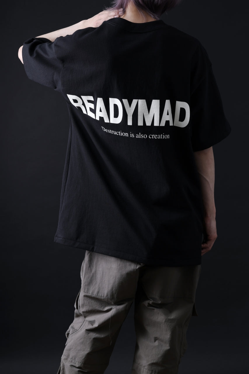 READYMADE SMILE & LOGO SHORT SLEEVE T-SHIRT (BLACK)