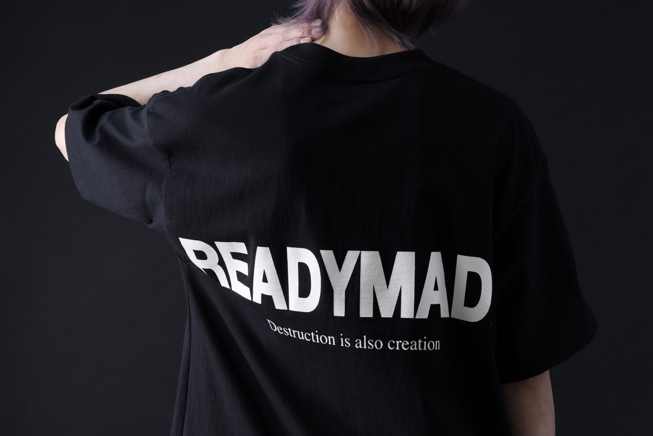 READYMADE SMILE & LOGO SHORT SLEEVE T-SHIRT (BLACK)