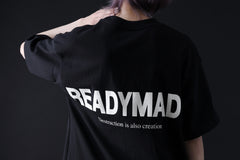 画像をギャラリービューアに読み込む, READYMADE SMILE &amp; LOGO SHORT SLEEVE T-SHIRT (BLACK)