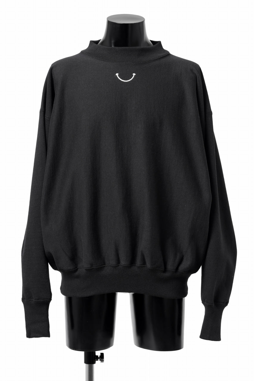 READYMADE MOCK NECK SWEAT SHIRT (BLACK)