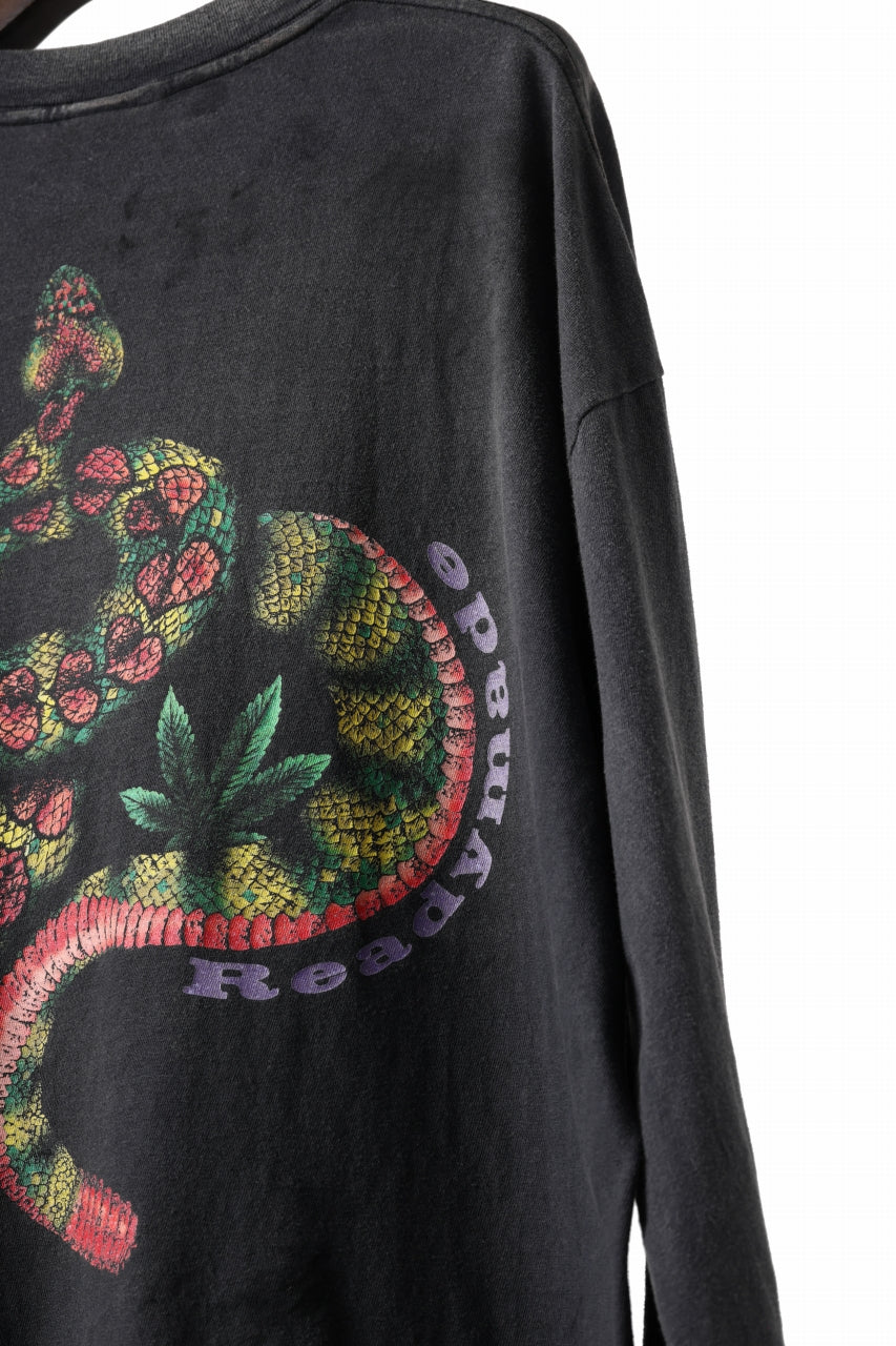 READYMADE L/S T-SHIRT SNAKE (BLACK)