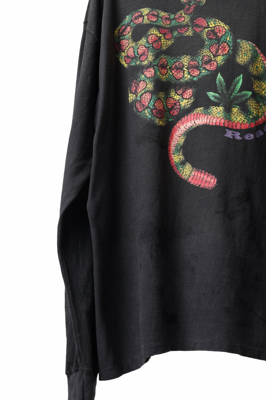 READYMADE L/S T-SHIRT SNAKE (BLACK)