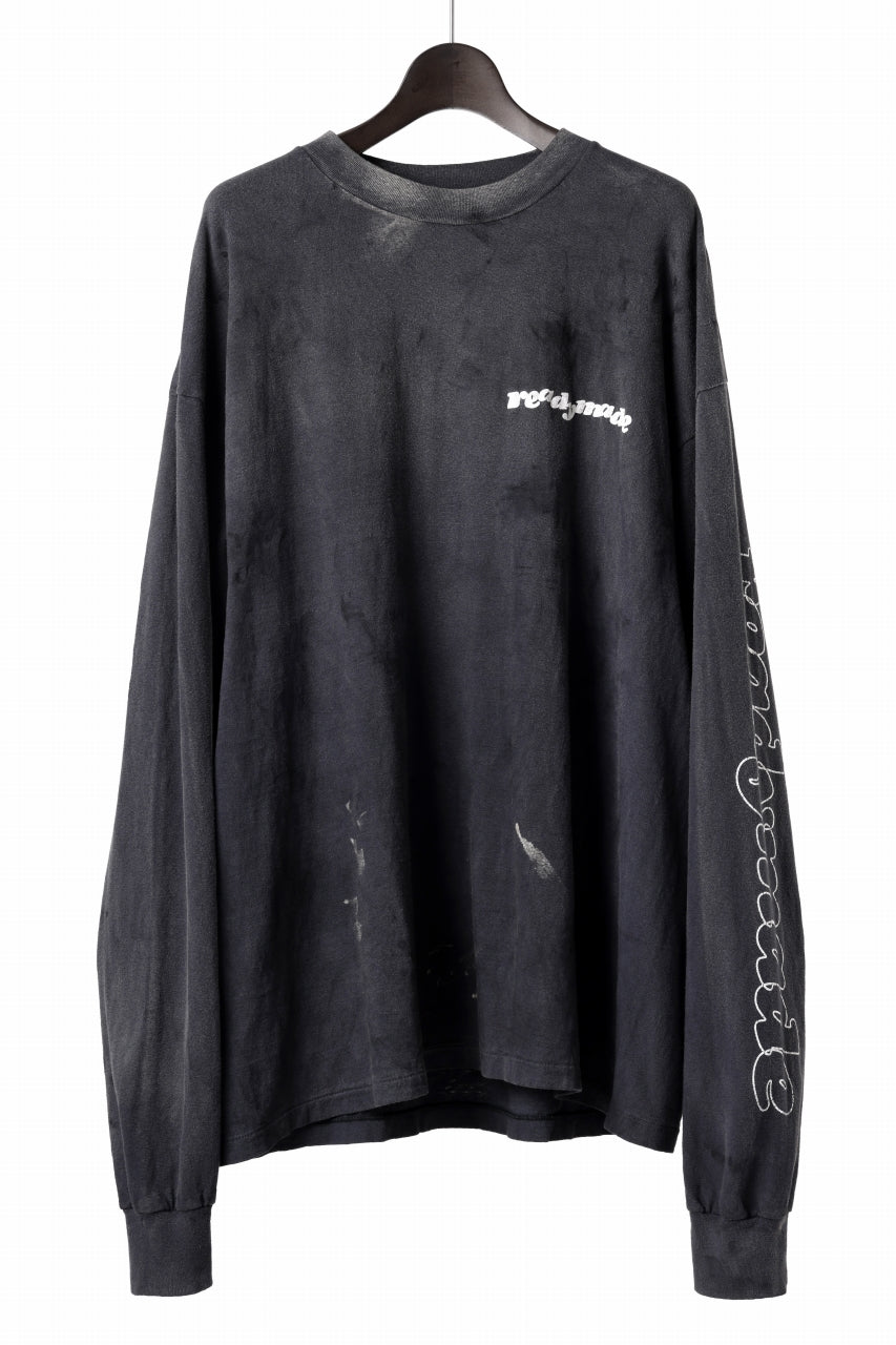 READYMADE L/S T-SHIRT DESTRUCTION (BLACK)