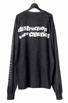 画像をギャラリービューアに読み込む, READYMADE L/S T-SHIRT DESTRUCTION (BLACK)