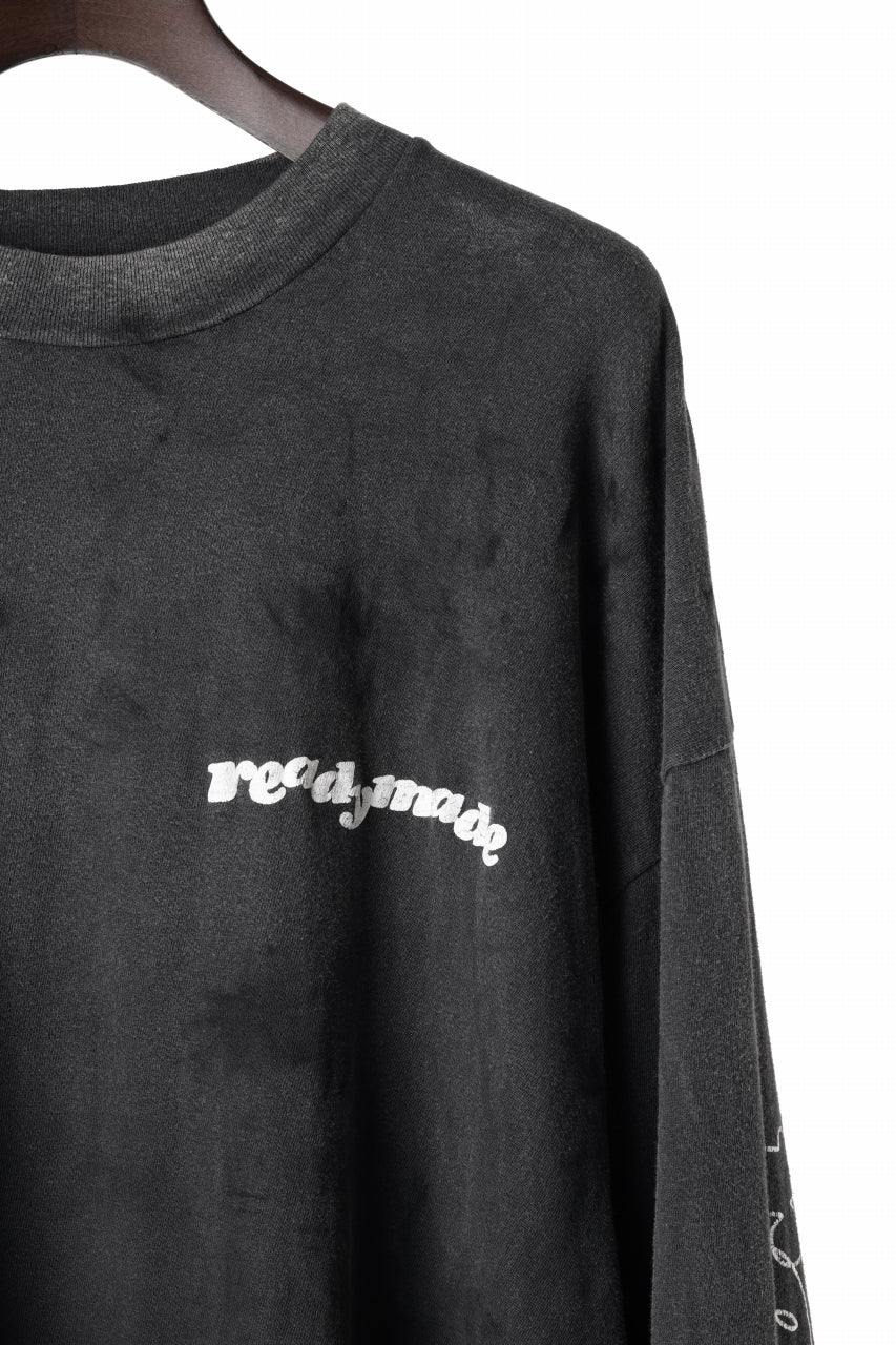 READYMADE L/S T-SHIRT DESTRUCTION (BLACK)