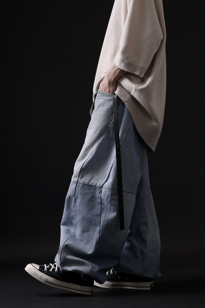 Load image into Gallery viewer, READYMADE DENIM PANTS (WIDE) / (BLUE #A)